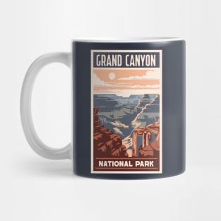 A Vintage Travel Art of the Grand Canyon National Park - Arizona - US Mug